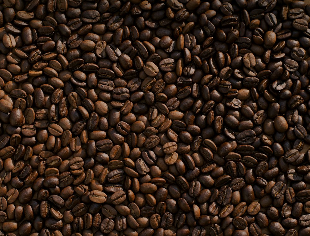 Biji kopi sangrai yang masih utuh